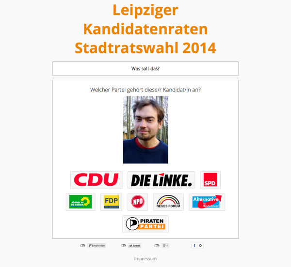 Leipziger Kandidatenraten Stadtratswahl 2014
