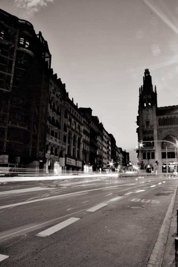 Via Laietana, Barcelona. Via Laietana, Barcelona.
