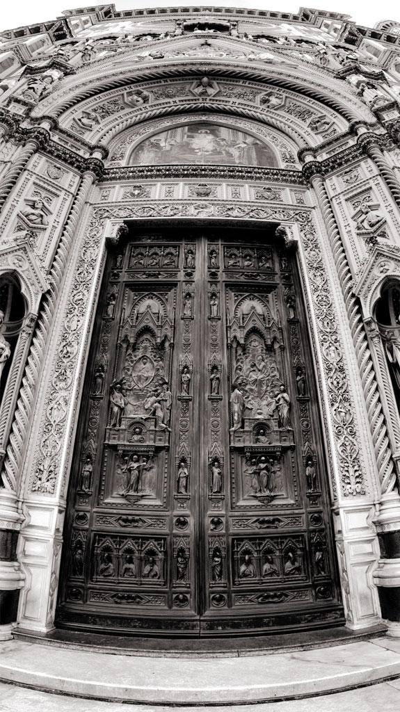Tür der Kathedrale von Florenz, Italien