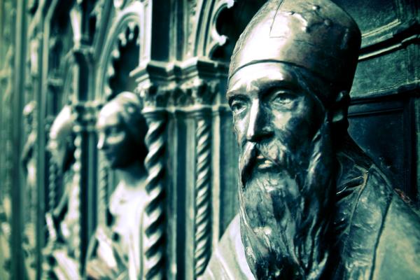Domtür der Kathedrale von Florenz en detail