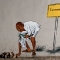 Leipzig Streetart: Gandhi by Zoon #2