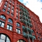 New York City: Schönes altes rotes Haus in Soho