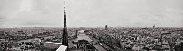 Panorama: Blick von Notre-Dame nach Osten
